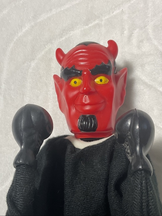 Other - Vintage red Devil Hand Puppet with Black Cloth Body